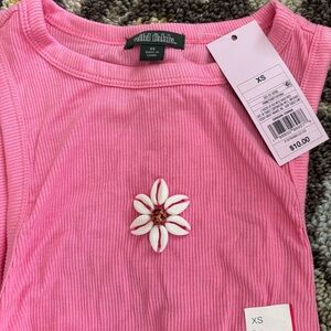 NWT Wild Fable Beaded Pink Tank Top